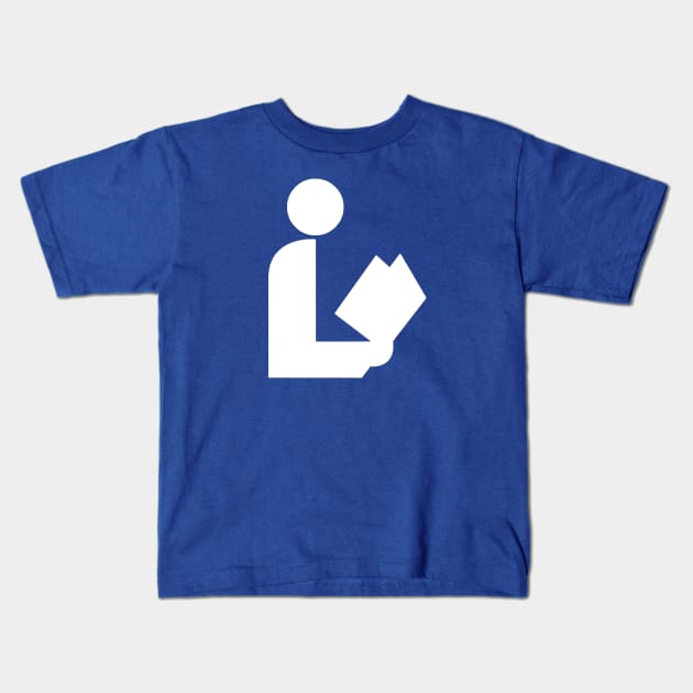 National Library Symbol Kids T-Shirt by GloopTrekker